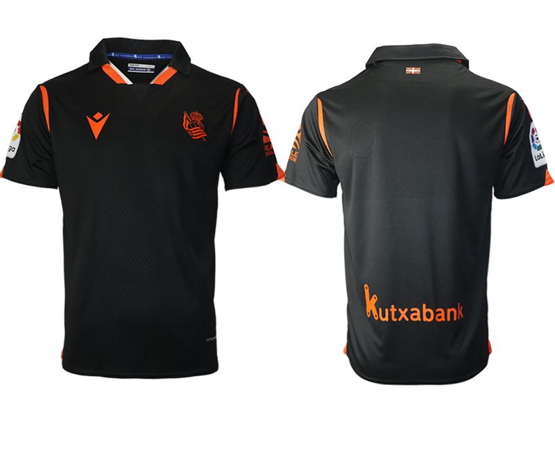 Men 2020-2021 club Real Sociedad away aaa version black Soccer Jerseys->other club jersey->Soccer Club Jersey